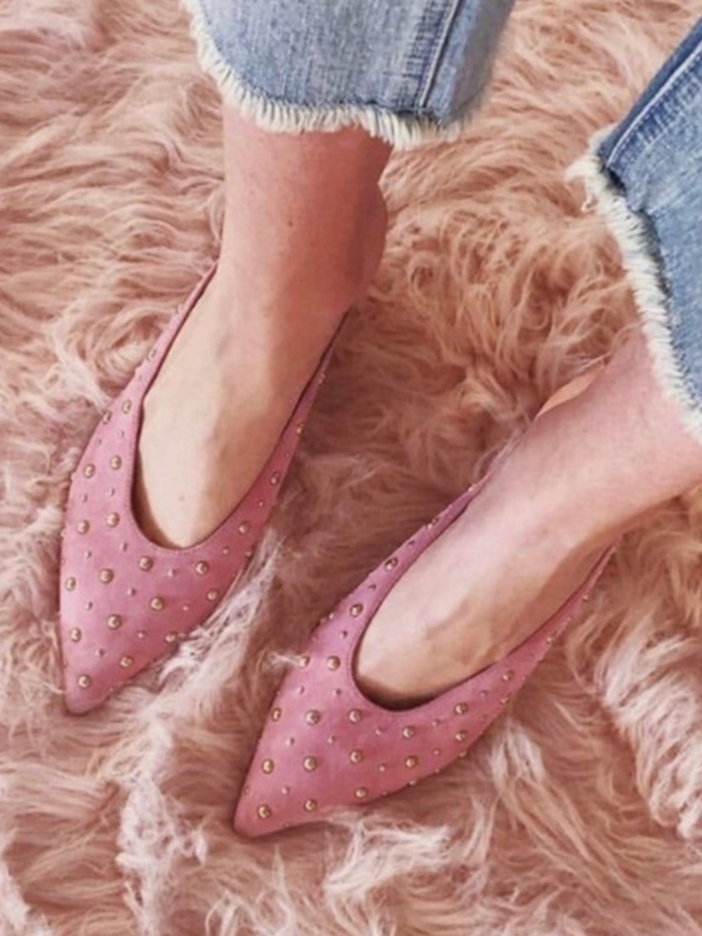 Kate Spade Surie Parisian Pink Suede Mules